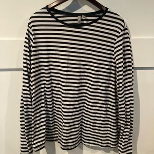 ASOS Curve Striped 3/4 sleeve length shirt